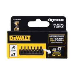 Біти DeWalt FlexTorq 25мм Т15 Т20 Т25 Т30 Т40 набір 7шт
