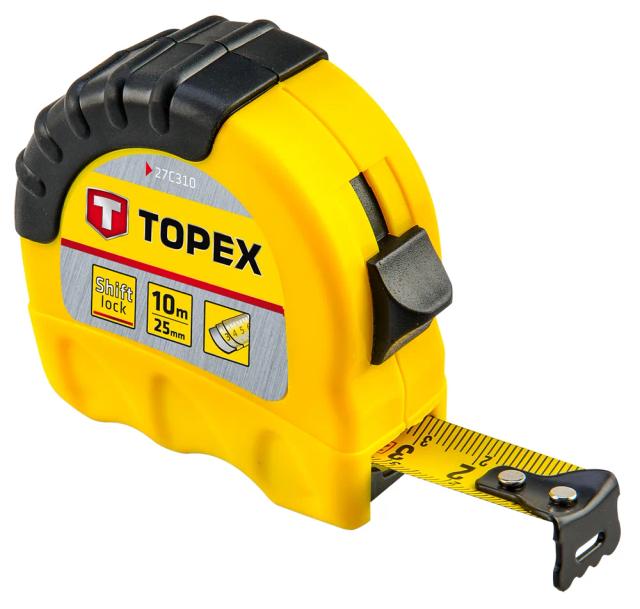 Рулетка TOPEX, 10мх25мм