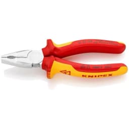 Плоскогубці KNIPEX діелектричні для робіт під напругою 1000В 160мм