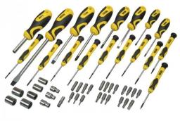 Викрутки Stanley 21 біта, SL,PH,Torx,H, 9 торцевих головок, кейс, набір 49шт