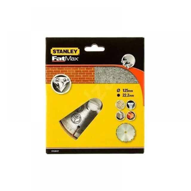 Диск алмазний Stanley, 125x22.2мм, по бетону, цеглі