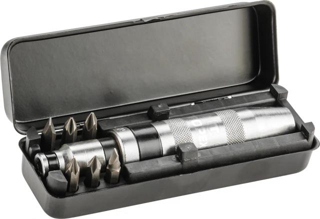 Викрутка TOPEX бітотримач 1/4", ударний, 6 біт, SL,PH, сталь CrV