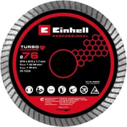 Диск алмазний відрізний Einhell TP-CO 18/76-C Li BL 76х10мм по плитці