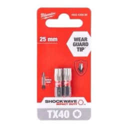 Біти Milwaukee Shockwave, TX40х25мм, набір 2шт
