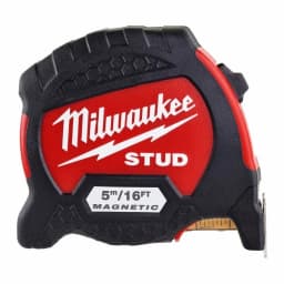 Рулетка Milwaukee STUD, 5мх33мм, з фіксатором змотування, АБС-пластик, магніт