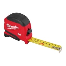 Рулетка Milwaukee Pro Compact, 8мх25мм, з фіксатором змотування, АБС-пластик