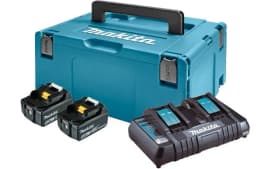 Набір акумулятора та зарядного пристрою Makita197629-2 LXT BL1850B 2х18В 5А·год ЗП DC18RD кейс Makpac3