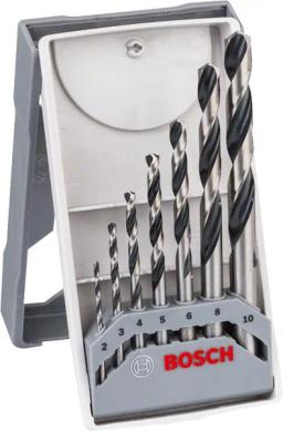 Набір свердел по металу Bosch Professional HSS-PointTeQ, 2-10мм, кейс, 7шт
