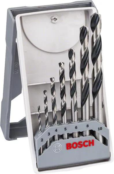 Набір свердел по металу Bosch Professional HSS-PointTeQ, 2-10мм, кейс, 7шт
