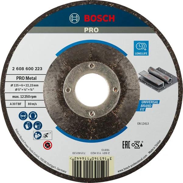 Диск шліфувальний Bosch Professional по металу Expert for Metal 125х22.23мм