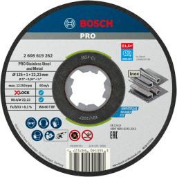 Диск відрізний Bosch Professional X-Lock для нержавіючої сталі 125x1x22.23мм, 10шт