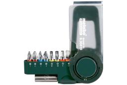Біти Metabo Promotion, 1/4", магнітний бітотримач, SL,PH,PZ,H,T, 25мм, сталь S2, кейс, набір 9шт