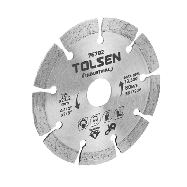 Диск алмазний Tolsen, сегментний, 125х22.2мм