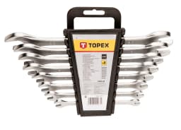 Ключі гайкові TOPEX, двосторонні, 6-22мм, CrV, набір 8шт