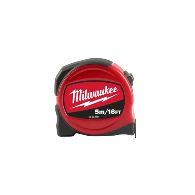 Рулетка Milwaukee Slimline S5-16/25, 5мх25мм, з фіксатором змотування, АБС-пластик