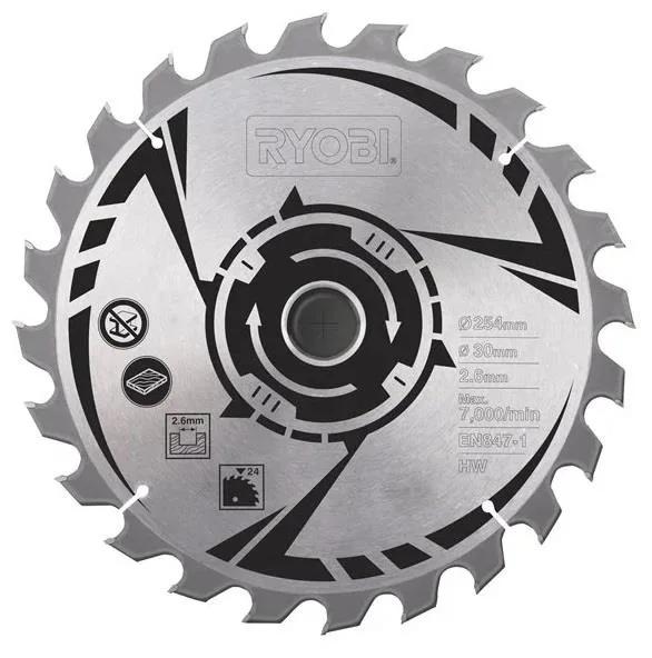 Диск пиляльний Ryobi SB254T24A1 254х30-24T
