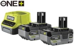 Набір акумулятора та зарядного пристрою Ryobi ONE+ RC18120-240X 18В 2х4А·год ЗП 2А