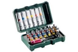 Біти Metabo BitBox 1/4", магнітний бітотримач, перехідник, SL,PH,PZ,H,T, сталь S2, кейс, набір 29шт