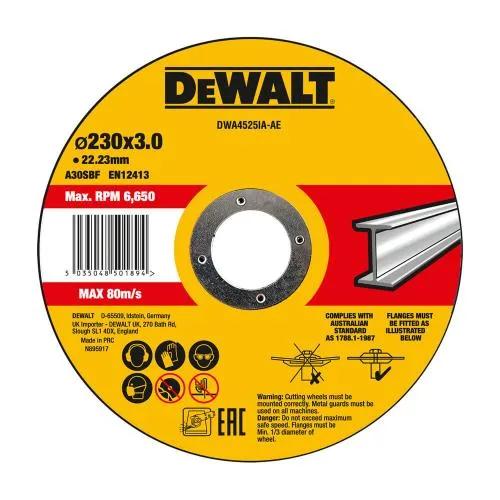 Диск відрізний DeWalt HIGH PERFORMANCE по металу 230х3х22.23мм