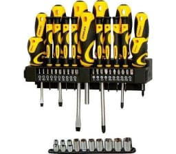 Викрутки Stanley 20 біт, SL,PH,Torx,H, 10 торцевих головок, набір 47шт