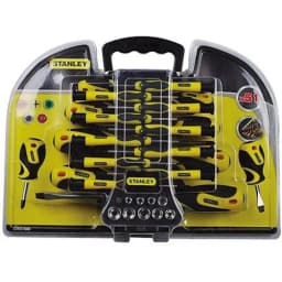 Викрутки Stanley 21 біта, SL,PH,Torx,H, 9 торцевих головок, кейс, набір 51шт