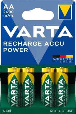 Акумулятор Varta NI-MH Power AA 2600 мА•г, 4шт