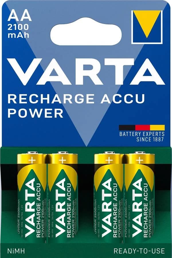 Акумулятор Varta NI-MH Power AA 2100 мА•г, 4шт