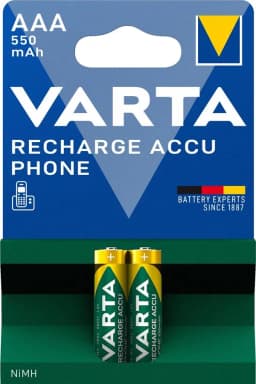Акумулятор Varta NI-MH Phone AAA 550 мА•г, 2шт