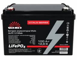Батарея акумуляторна Vitals ALFP-12100ab 12В 100А·год LiFePO4 10кг