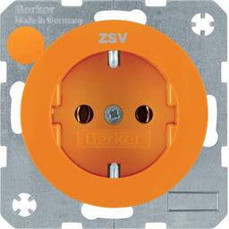 Розетка з з/к червона з надписом ZSV, 16А/250В, R.1/R.3