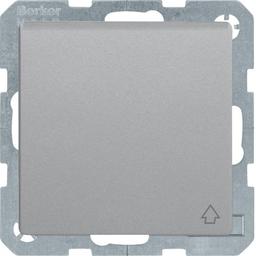 Розетка з з/к, кришка, зах.контактів, 16А/250В, алюміній, Q.x Berker 47516084