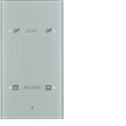 Скляний сенсор 2-канал., `Комфорт`, конфігуруємий, алюміній, TS Sensor