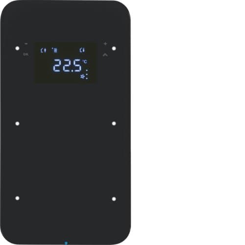 Скляний сенсор 2-кан. з регул.темп-ри, чорний, TS Sensor R.1