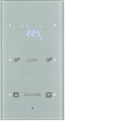 Скляний сенсор 2-кан. з регул.темп-ри, конфігуруємий, алюміній, TS Sensor