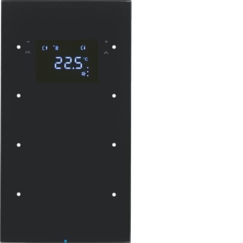 Скляний сенсор 3-кан. з регул.темп-ри, чорний, TS Sensor R.1