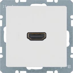 HDMI-розетка, підключення сзаду під кутом 90град., пол.білизна, Q.х