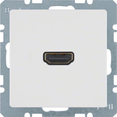 HDMI-розетка, підключення сзаду під кутом 90град., пол.білизна, Q.х