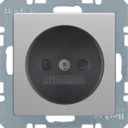 Розетка без з/к, зах.контактів, 16А/250В, алюміній, Q.х