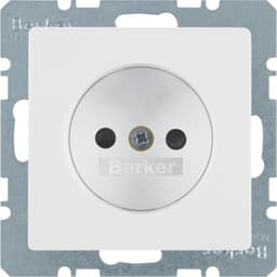 Розетка без з/к, зах.контактів, 16А/250В, пол.білизна, Q.х