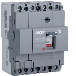 Автоматичний вимикач x160, In=40А, 4п, 18kA, Тфікс./Мфікс. Hager HDA041L