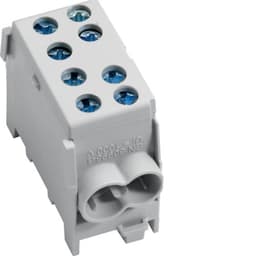 Модульна вводна 1-полюсна клема 2x35²/2x25², 63А, сіра