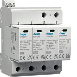 Розрядник (ПЗІП) T1+T2 4P 50kA 1,2kV TN-S TT +дод.контакт