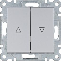 Вимикач для жалюзі `Контактор` Lumina, срібний, 10АХ/230В