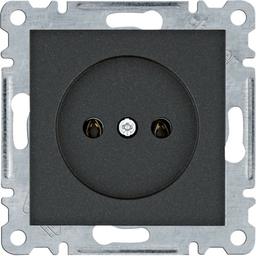 Розетка без з/к Lumina, чорна, 16А/230В