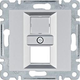 Панель подвійна для RJ12/RJ45 Lumina, срібна