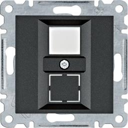 Панель подвійна для RJ12/RJ45 Lumina, чорна