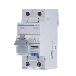 Дифавтомат 1P+N, 6kA, C-10A, 300mA, HI, Hager AFH960
