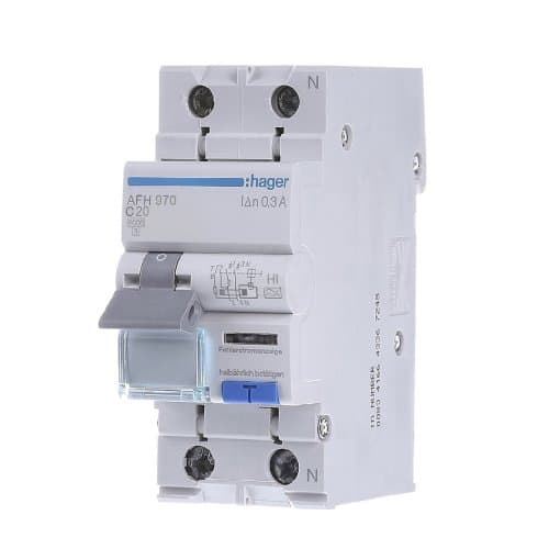 Дифавтомат 1P+N, 6kA, C-20A, 300mA, HI, Hager AFH970