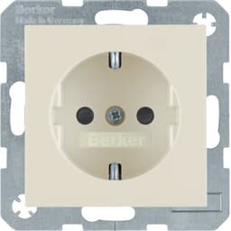 Розетка з з/к, зах.контактів, біла, 16А/250В S.1 47238982