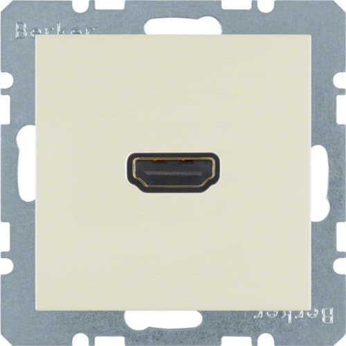 HDMI-розетка, підключення сзаду під кутом 90град., біла S.1 3315438982